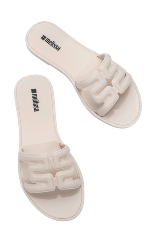 Melissa M Slide Sandal In Neutral