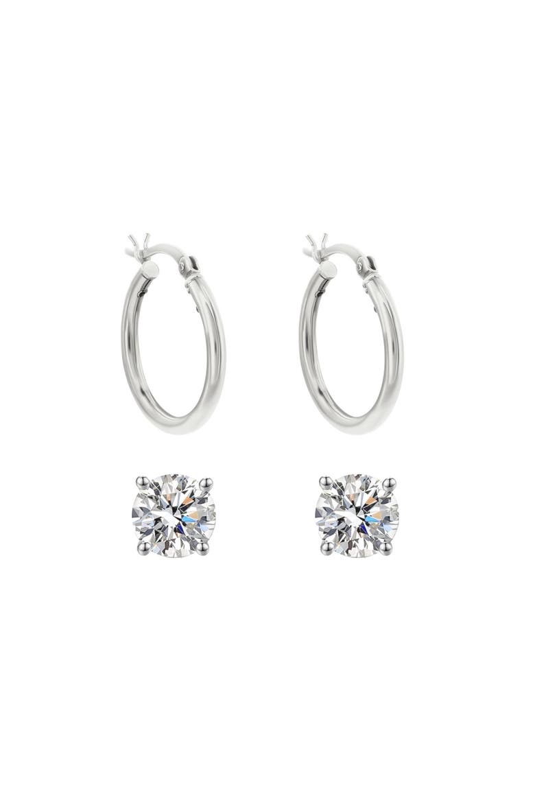 Sterling Silver Earrings Set, Main, color, Silver