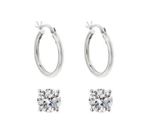 Sterling Silver Earrings Set