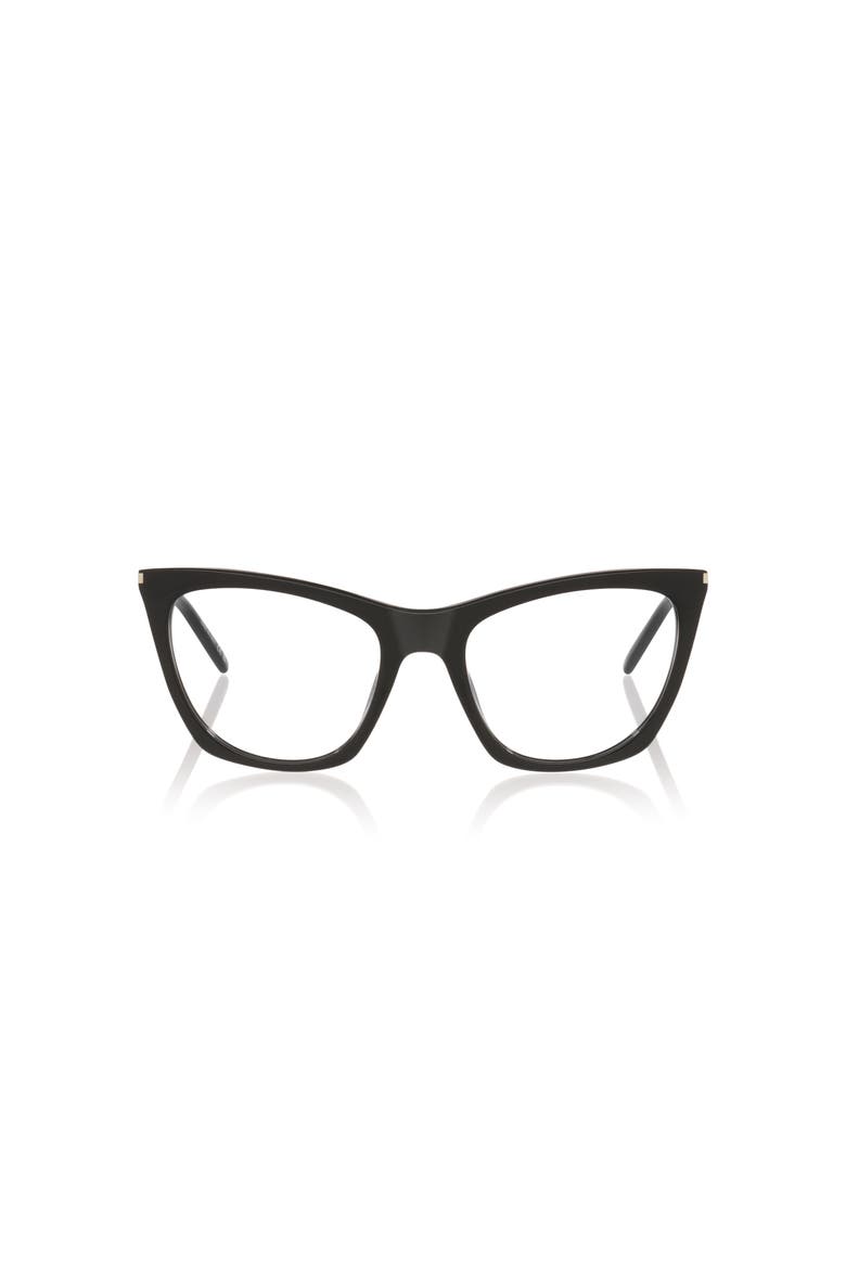 55mm Cat Eye optical glasses, Alternate, color, Black