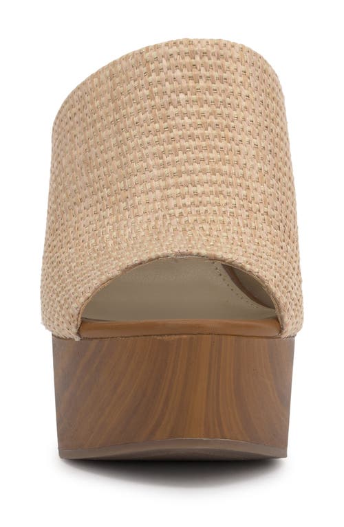 Jessica Simpson Shelbie Platform Slide Sandal In Natural Beige