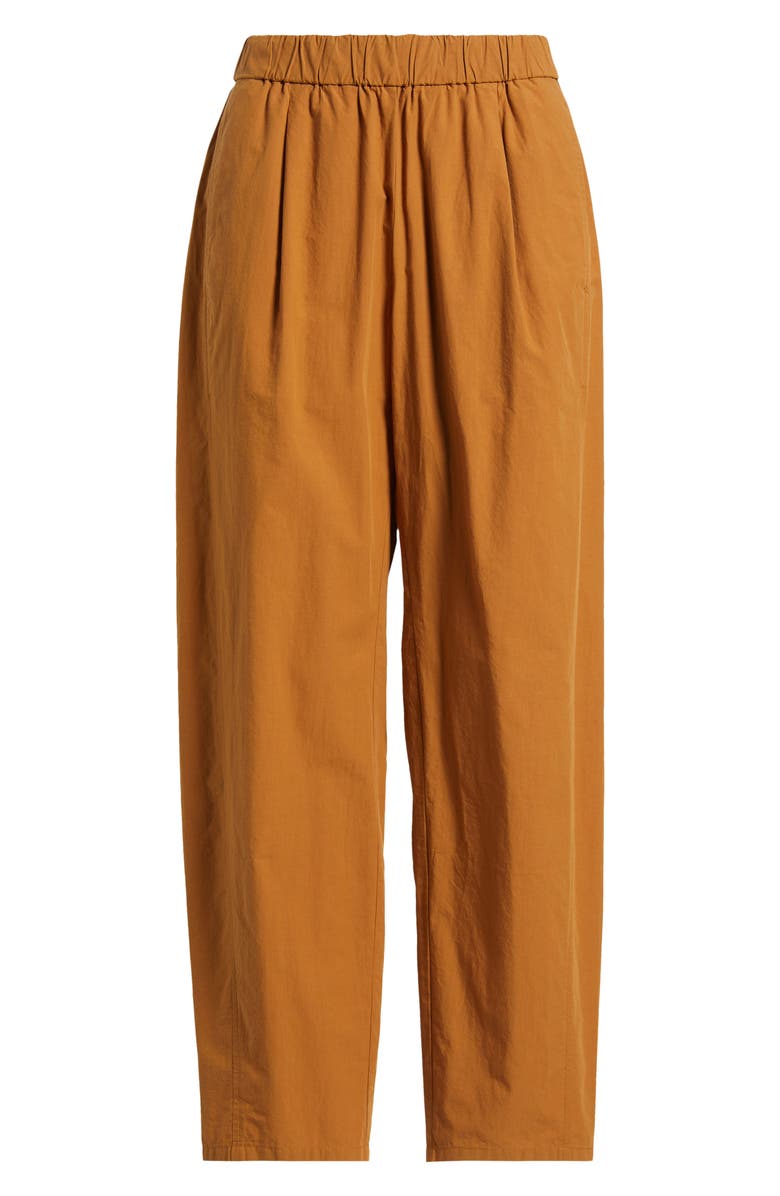 Eileen Fisher Pleated Lantern Ankle Pants, Alternate, color, Bronze
