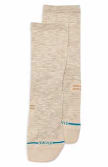 Marled Light Crew Socks