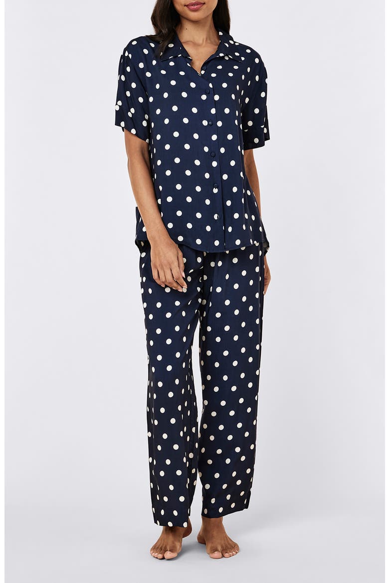 Spot Pajamas, Main, color, DEEP NAVY/ CREAM SPOT