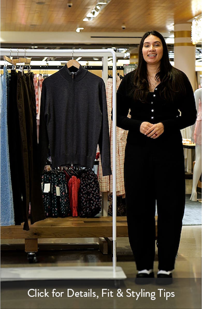 Merino Wool Zip Cardigan, sales video thumbnail