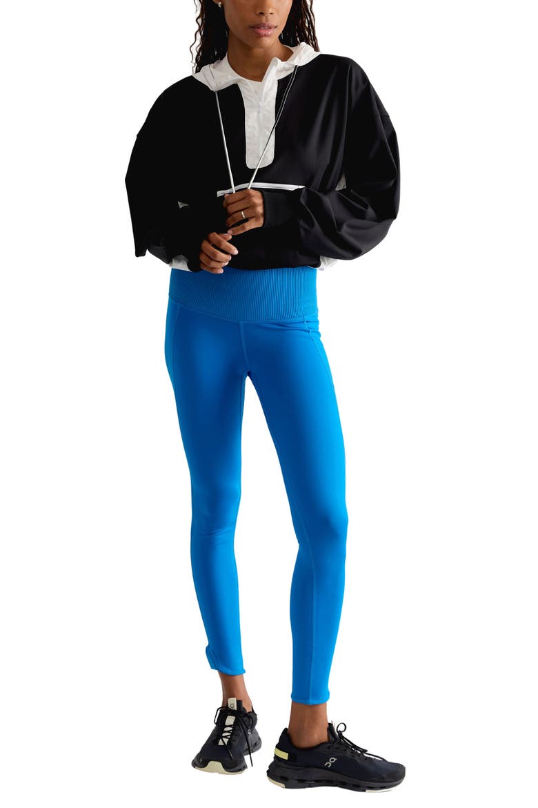 Out Back Layer Quarter Zip Hoodie, Alternate, color, BLACK WITH WHITE COM