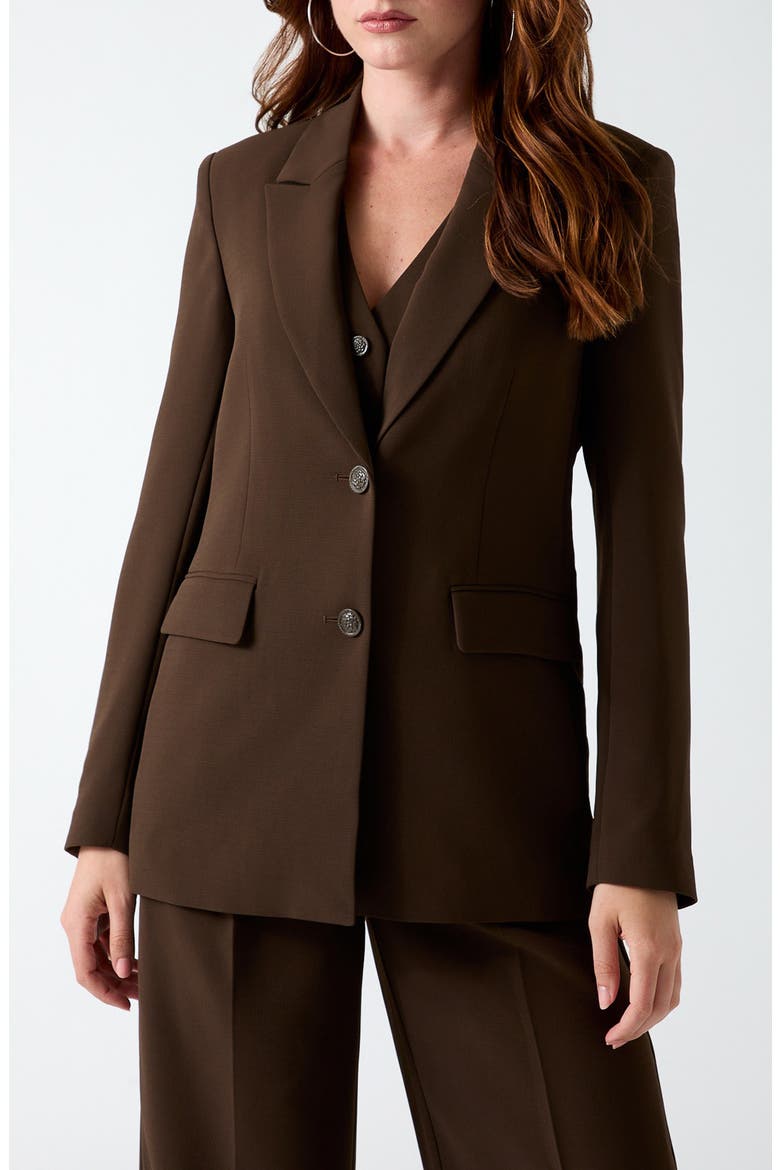 Theoline Perfect Blazer, Main, color, MEDIUM BROWN