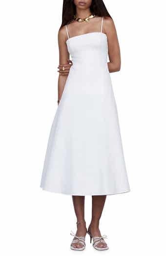 Fit & Flare Cotton Midi Dress