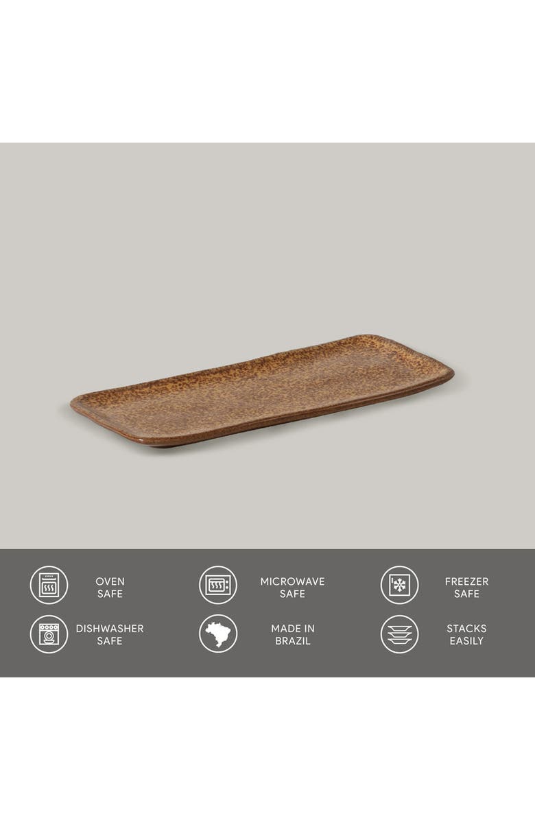 Porto Brasil Rectangular Platter Small - Set of 4, Alternate, color, Dijon