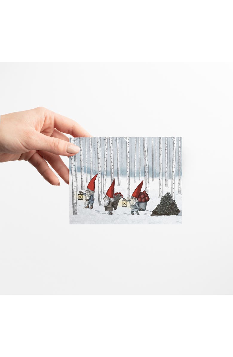 Ramus & Co Holiday Winter Card Pack (3ct, Assorted) Falalalala, Gnome, Merry Christmas and a Happy New Year, Alternate, color, Multi-Pack