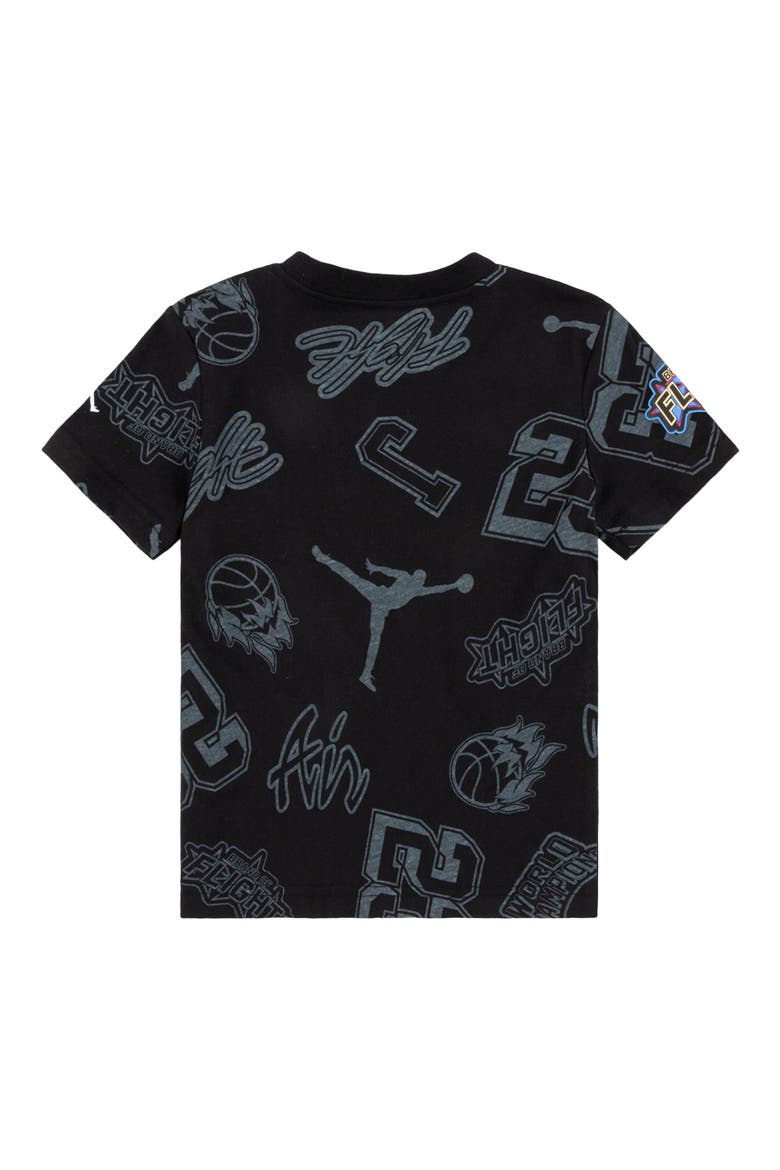 Kids' Jersey Patch T-Shirt, Alternate, color, BLACK