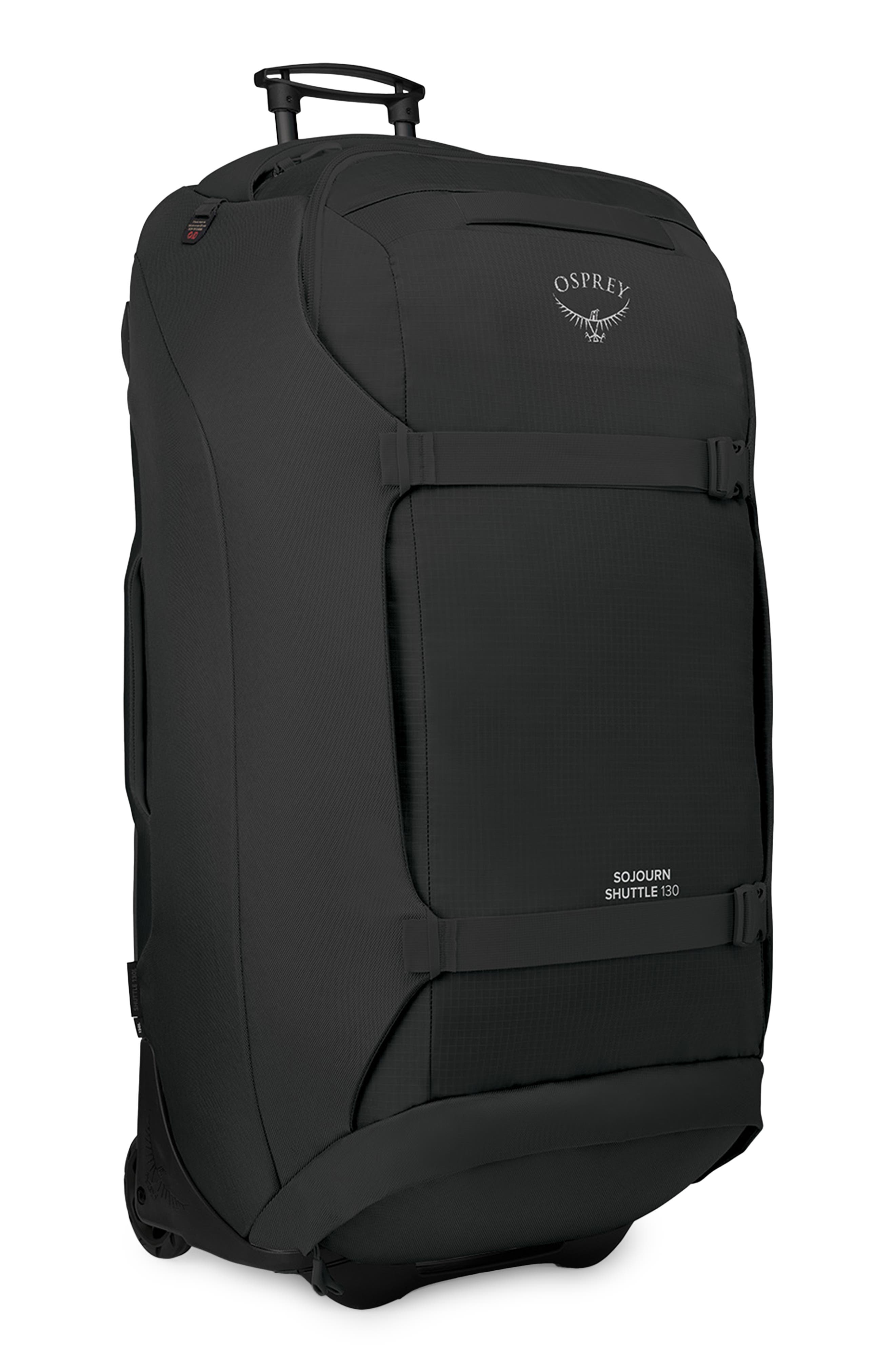 Osprey Sojourn 36-Inch 130-Liter Shuttle Wheeled Recycled Nylon Duffle Bag, Alternate, color, Black