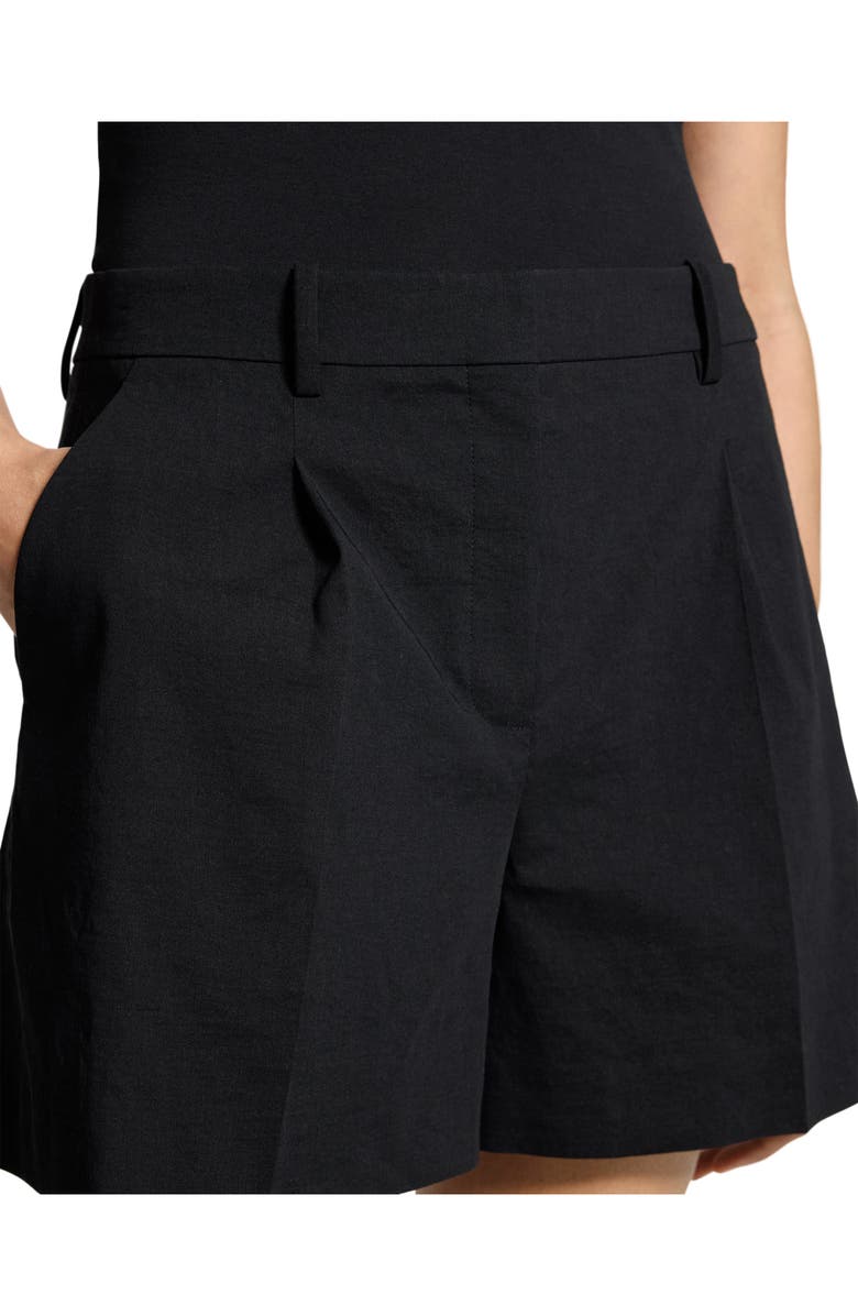 Theory Fluid Linen Blend Shorts, Alternate, color,