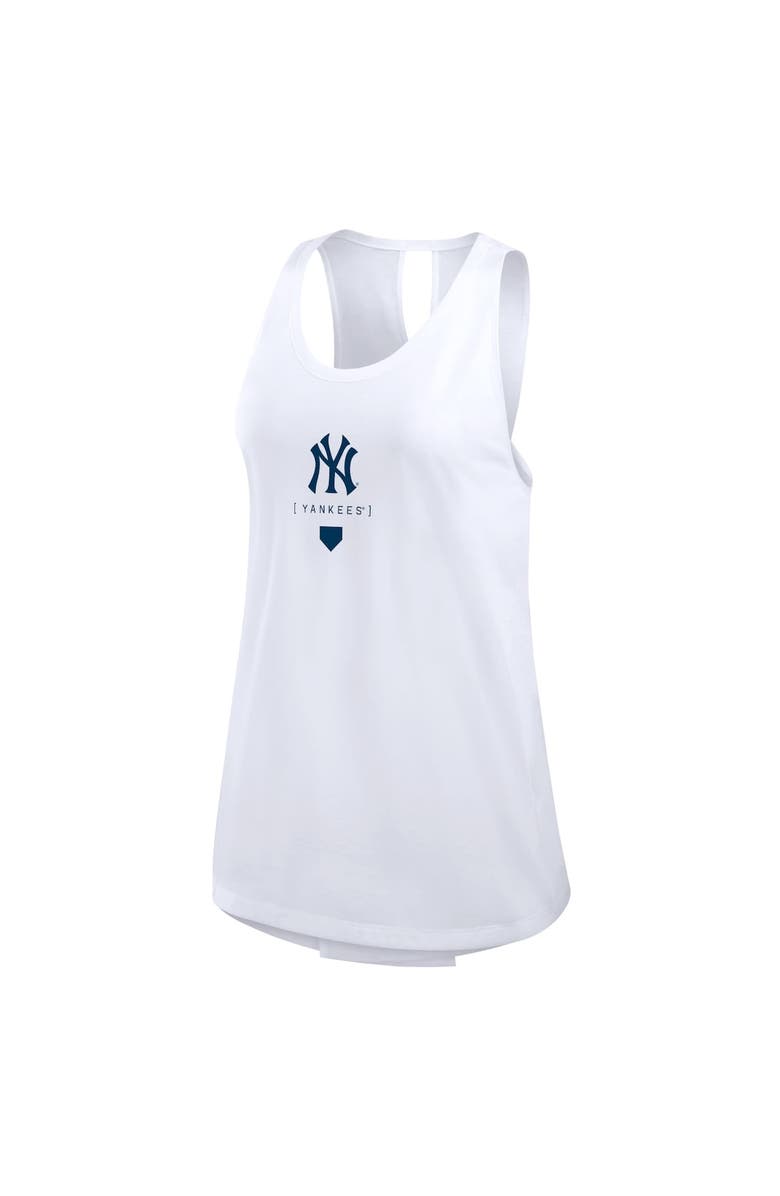 Nike Women's Nike White New York Yankees Team Crossback Tank Top, Alternate, color,