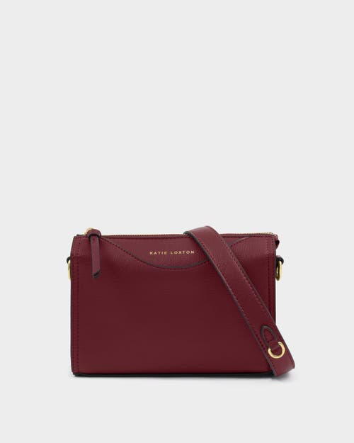 Katie Loxton Alba Crossbody Bag In Burgundy
