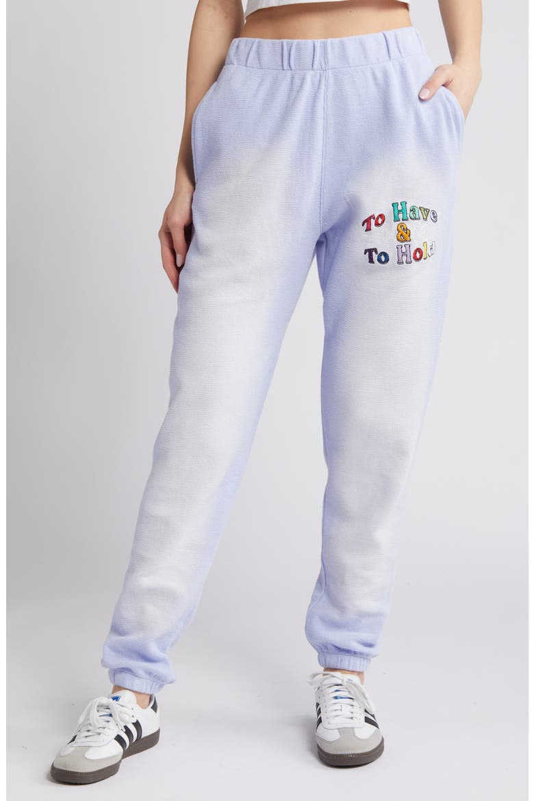 Vows Cotton Joggers, Main, color, LAVENDER