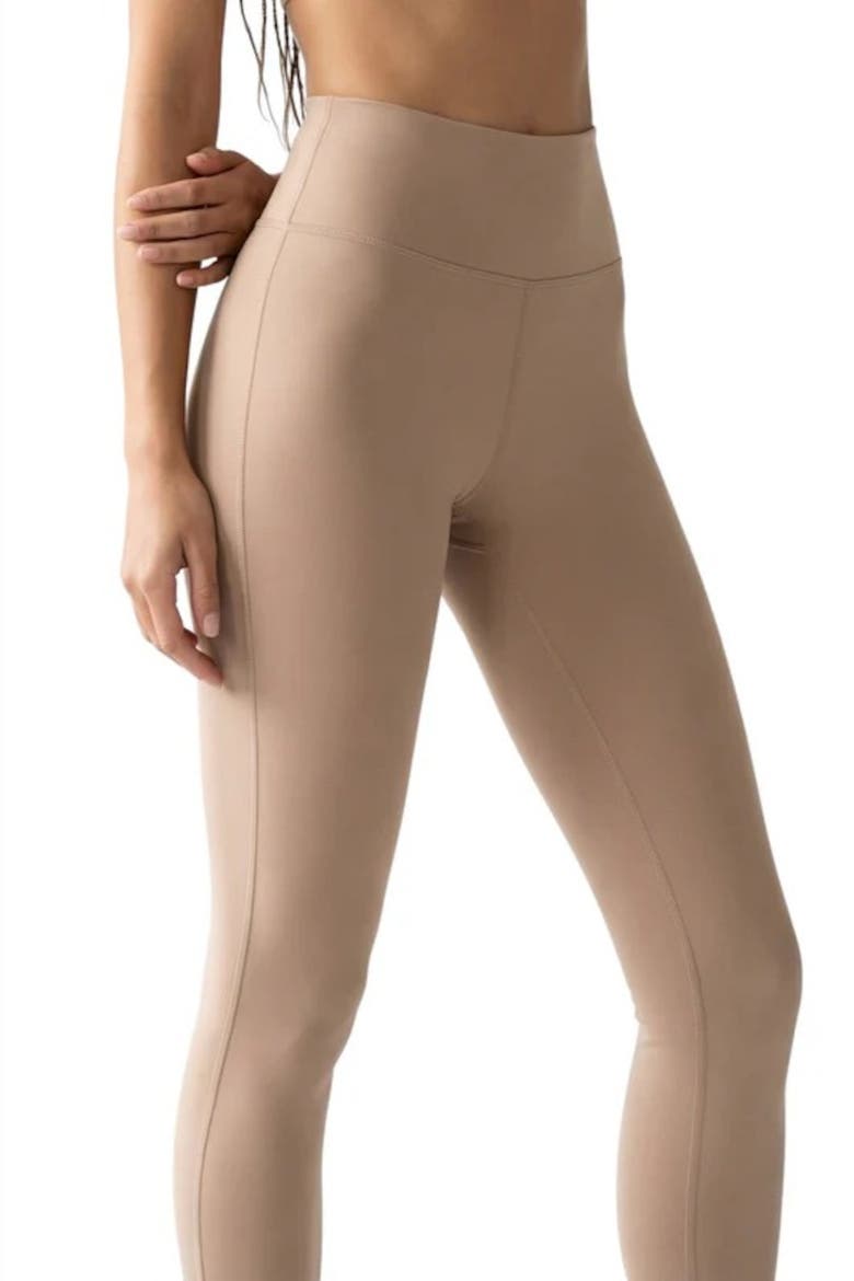 Zarine Modal Blend Leggings, Main, color, Dark Beige