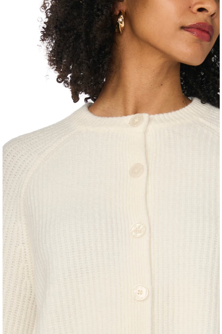 Crewneck Cardigan, Alternate, color, ANTIQUE WHITE