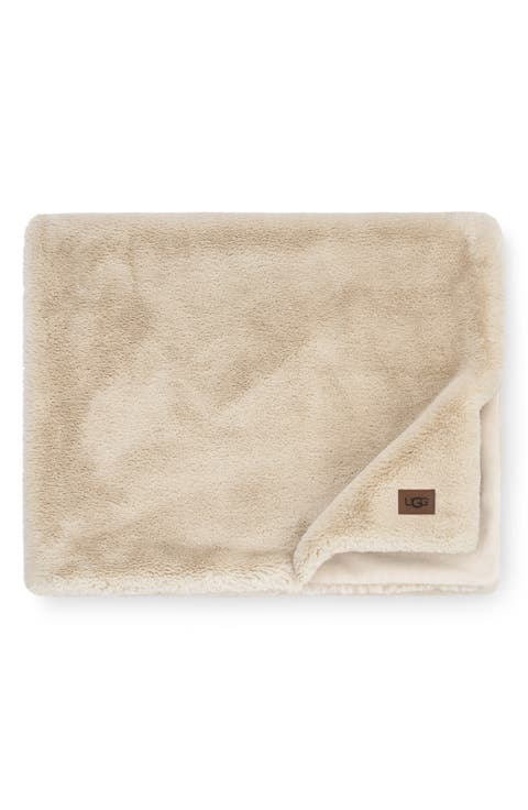 Coastline Faux Fur Throw Blanket