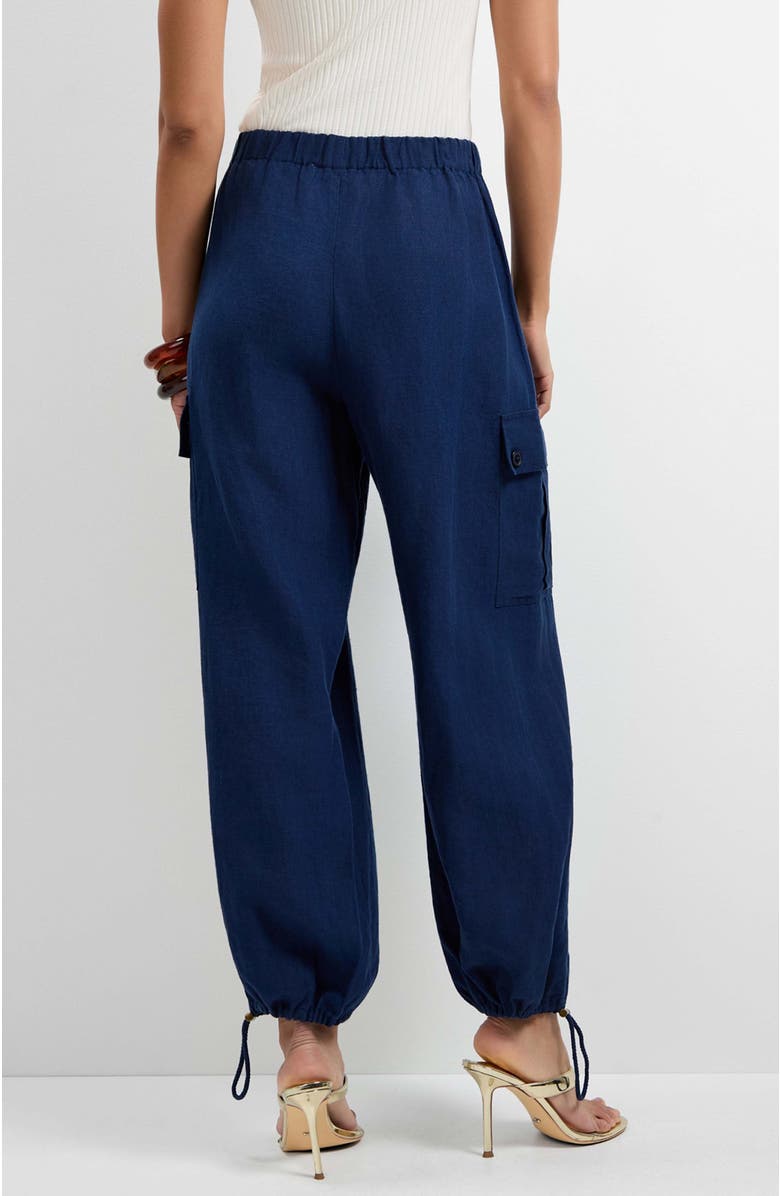 Trina Turk Alico Cargo Pants, Alternate, color, Ink