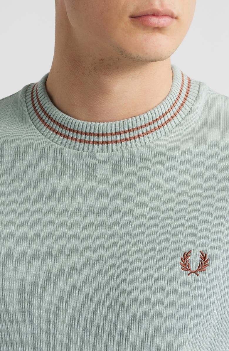 Fred Perry Tipped Cotton Rib T-Shirt, Alternate, color, 