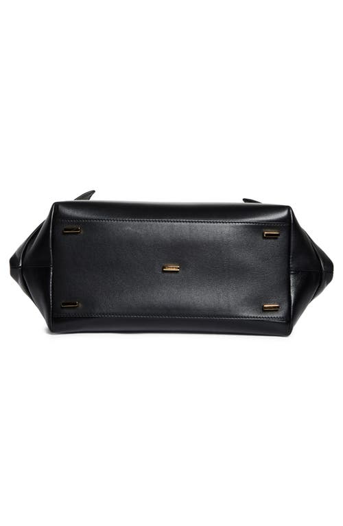 Ferragamo The Scarf Leather Top Handle Bag In Nero