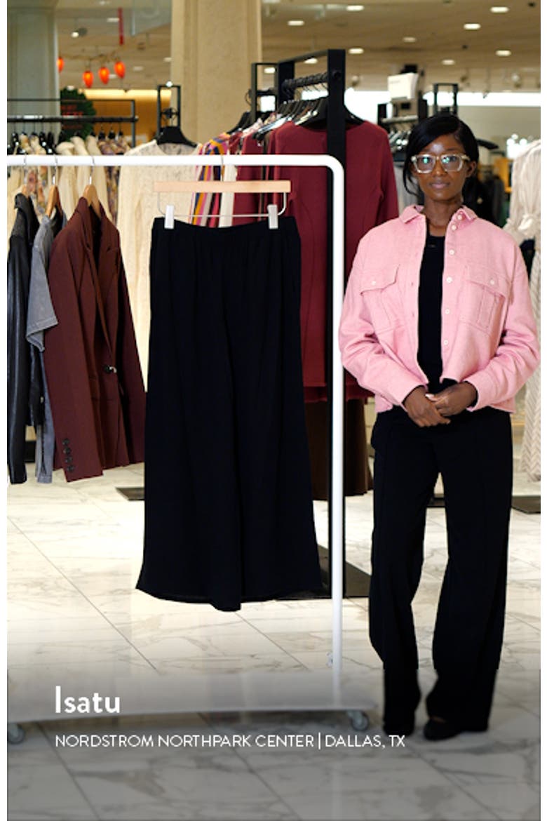 Silk Crepe Georgette Ankle Wide Leg Pants video