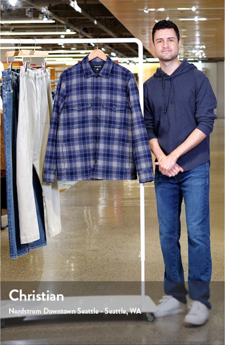 Plaid Flannel Button-Up Shirt Jacket, sales video thumbnail