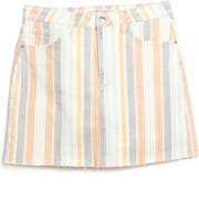 Mavi Jeans Lindsay Cutoff Stripe Denim Miniskirt