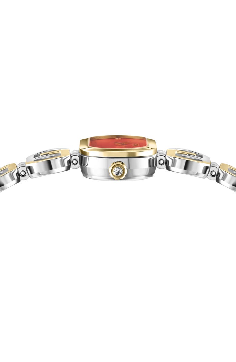 Fendi O'Lock Diamond Two-Tone Bracelet Watch, 28.3mm x 14.8mm, Alternate, color, Two Tone