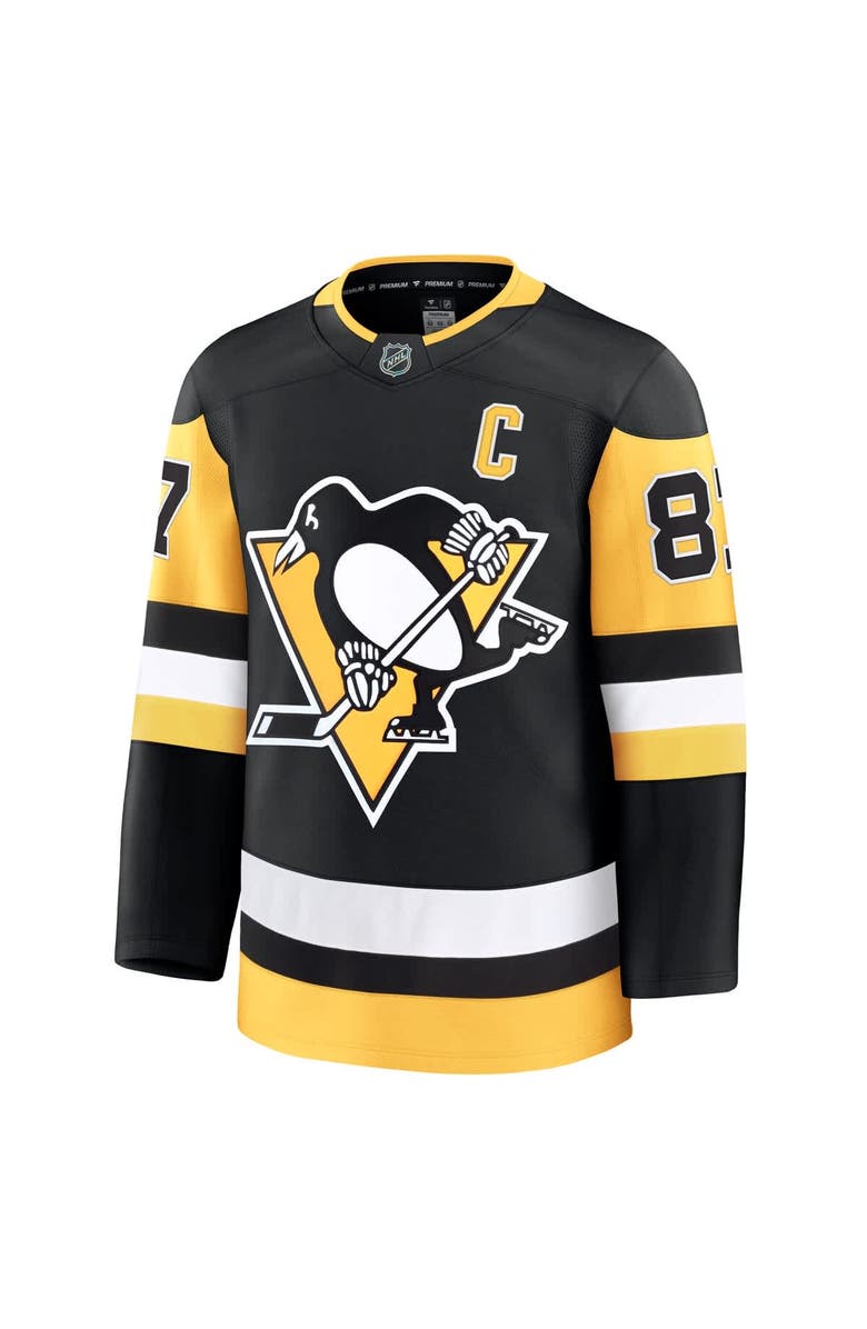 FANATICS Men's Fanatics Sidney Crosby Black Pittsburgh Penguins Home Premium Jersey, Alternate, color,