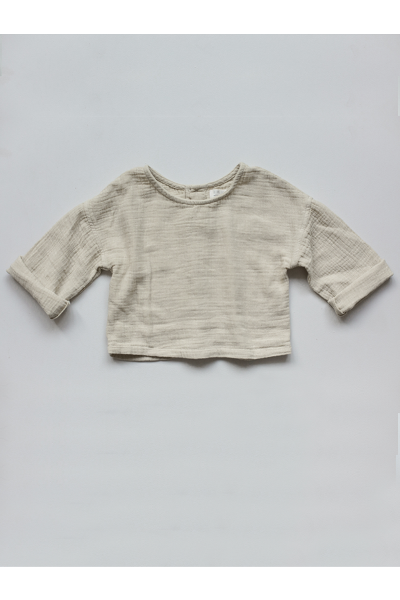 The Button Back Top, Main, color, ecru