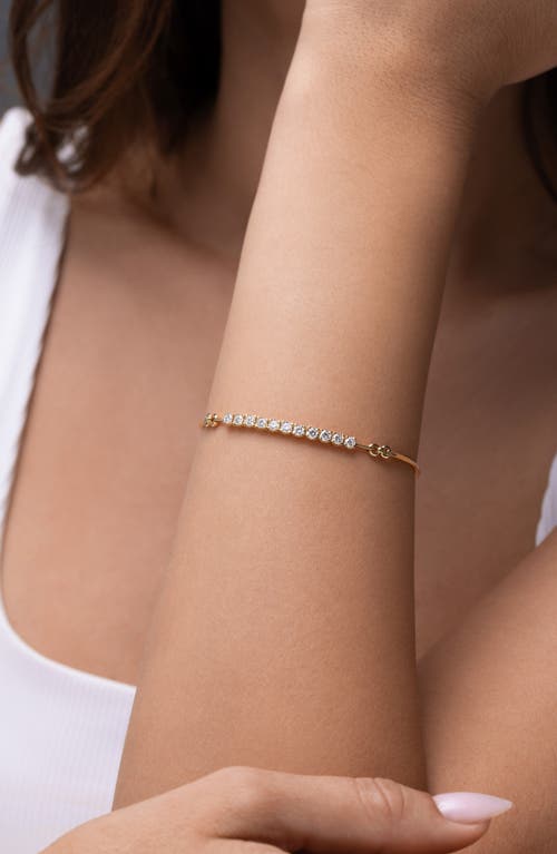 Bony Levy Varda Diamond Line Bracelet In Gold