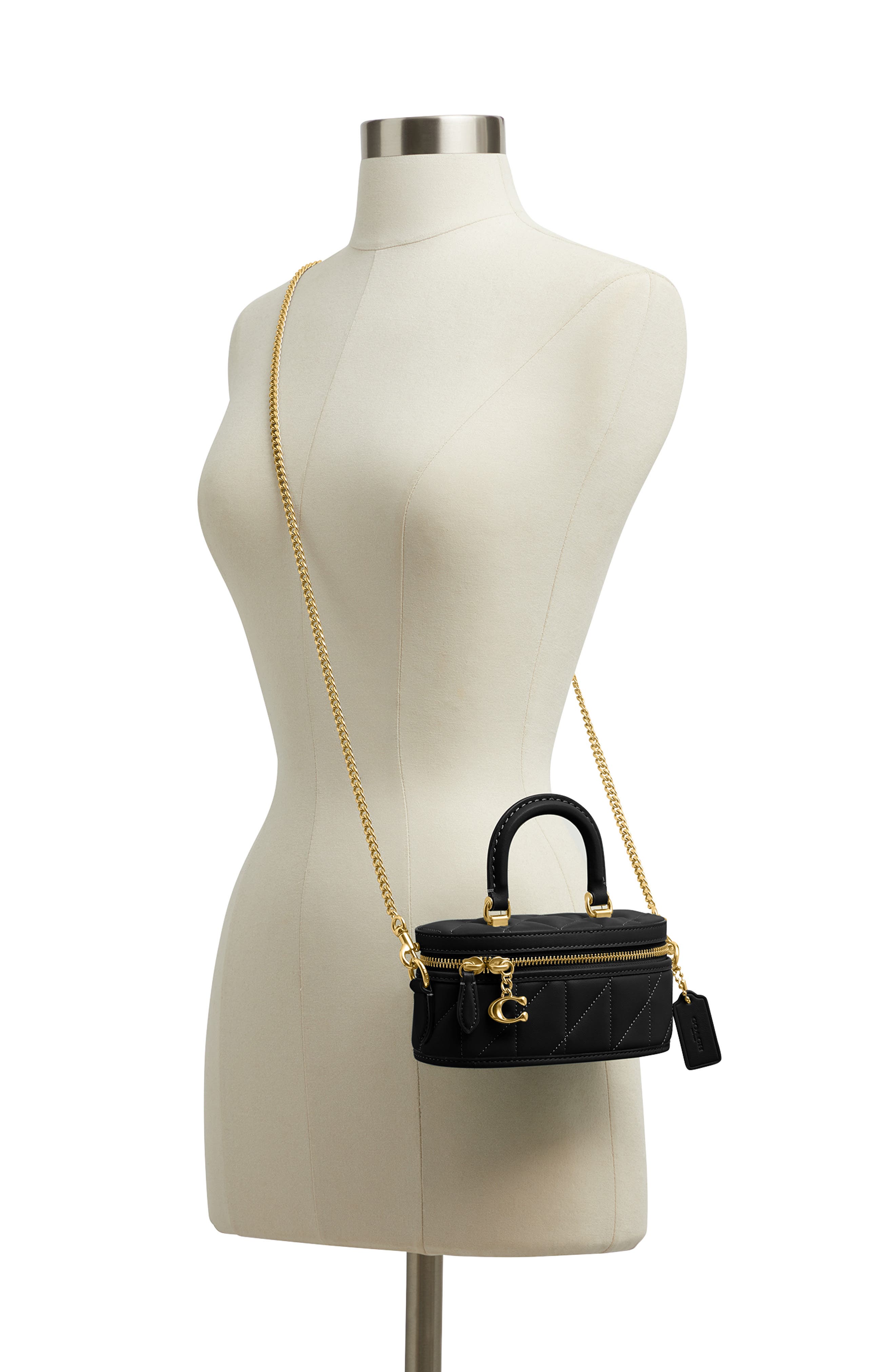 COACH Trail Quilted Pillow Leather Crossbody Bag, Alternate, color, 