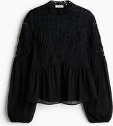 H&M Crochet-look Blouse