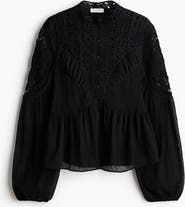 H&M Crochet-look Blouse