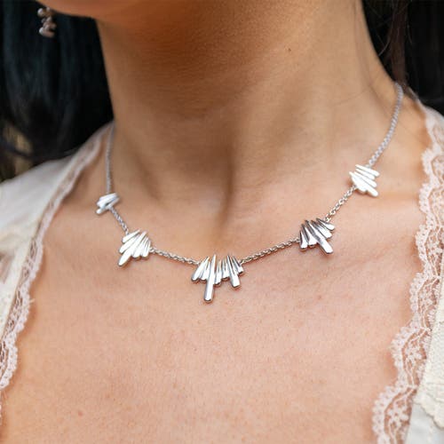 Lucy Quartermaine Shard Necklace In Metallic