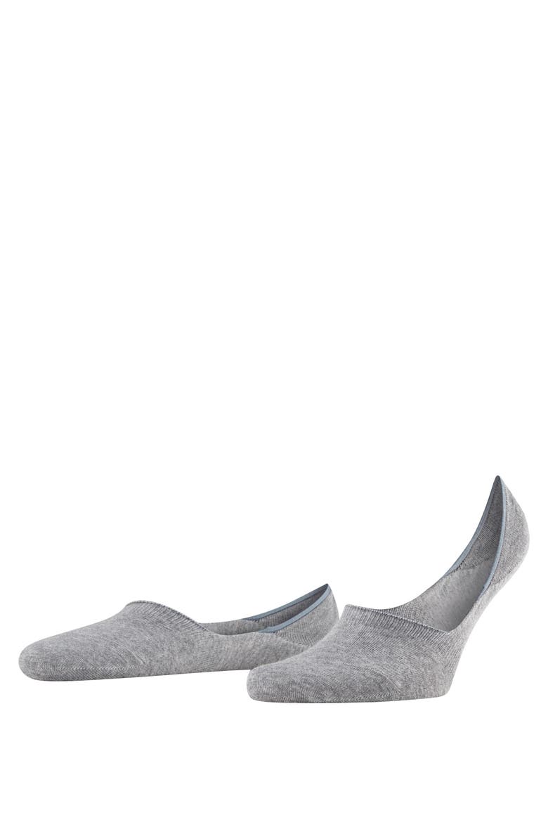 Step Cotton No Show Socks, Main, color, Light Grey Melange