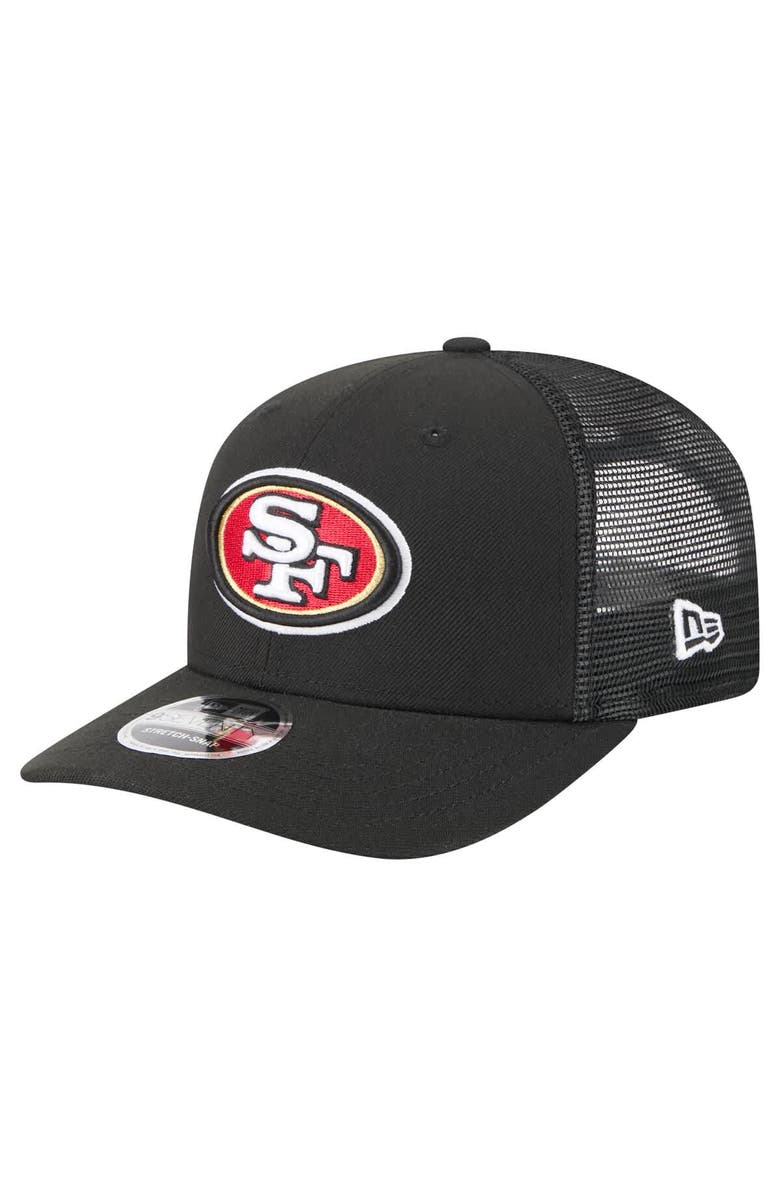 New Era Men's New Era  Black San Francisco 49ers Team Collection 9SEVENTY Stretch-Snap Adjustable Hat, Main, color, 