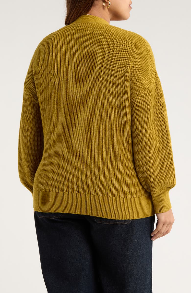 Seasalt Cornwall Winding Creek Oversize Organic Cotton Cardigan, Alternate, color, Pear