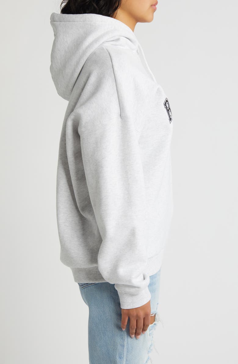 Rip Curl Varsity Appliqué Hoodie, Alternate, color, Grey Marle/ Black