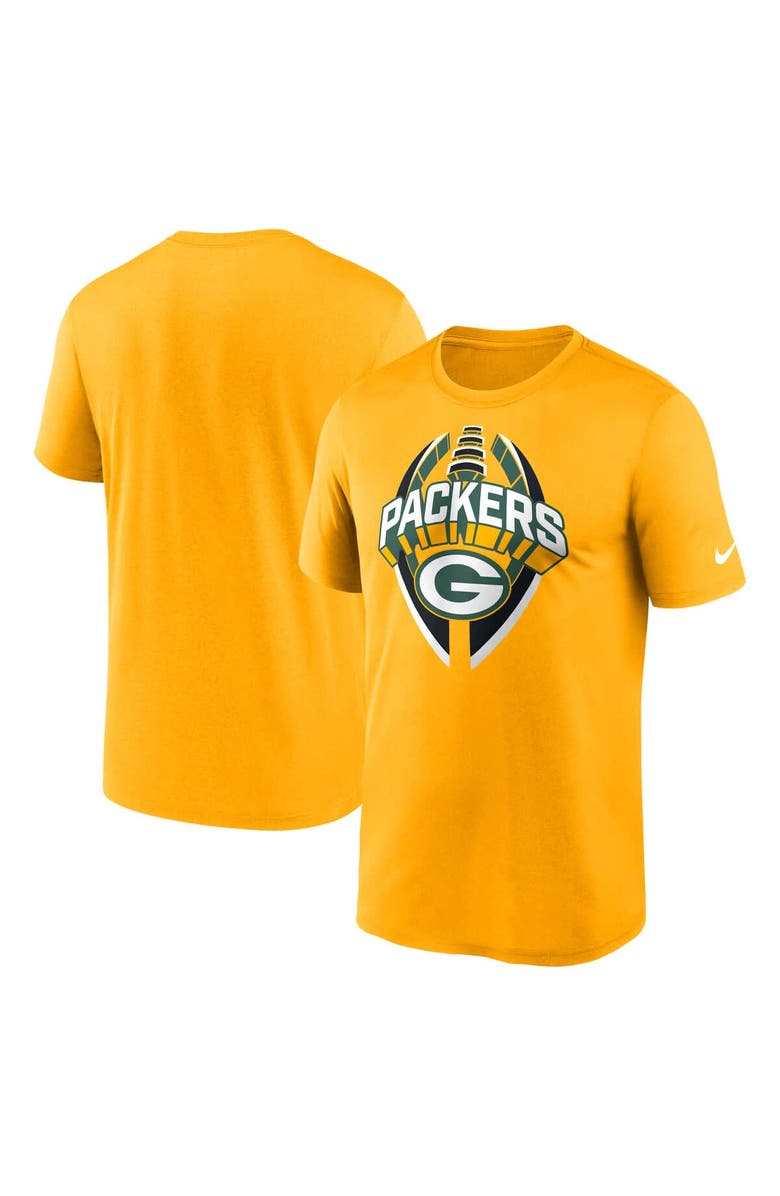 Nike Men's Nike Gold Green Bay Packers Legend Icon Performance T-Shirt, Alternate, color, Gold