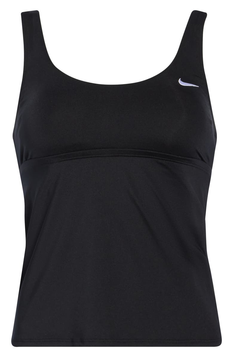 Nike Scoopneck Tankini Top, Main, color, Black