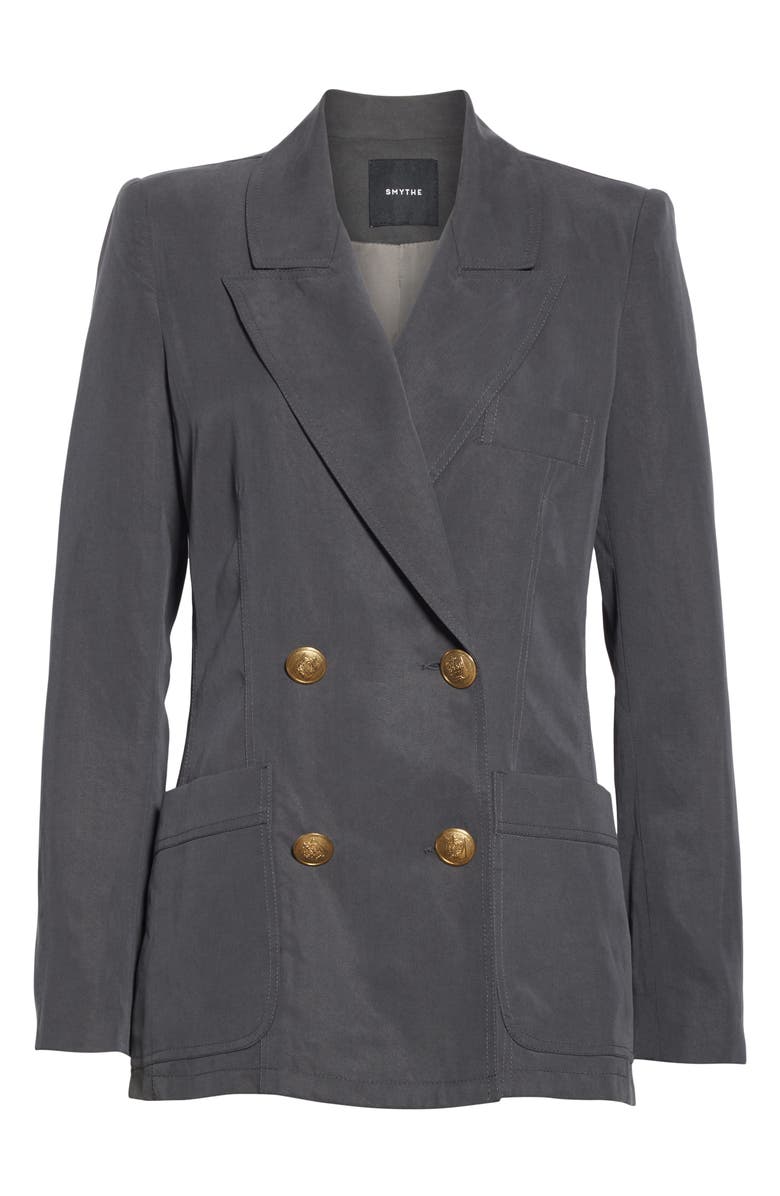 Smythe Unstructured Double Breasted Blazer, Alternate, color, 