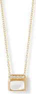 Astley Clarke Gold Aurora Ridge Mother of Pearl Necklace