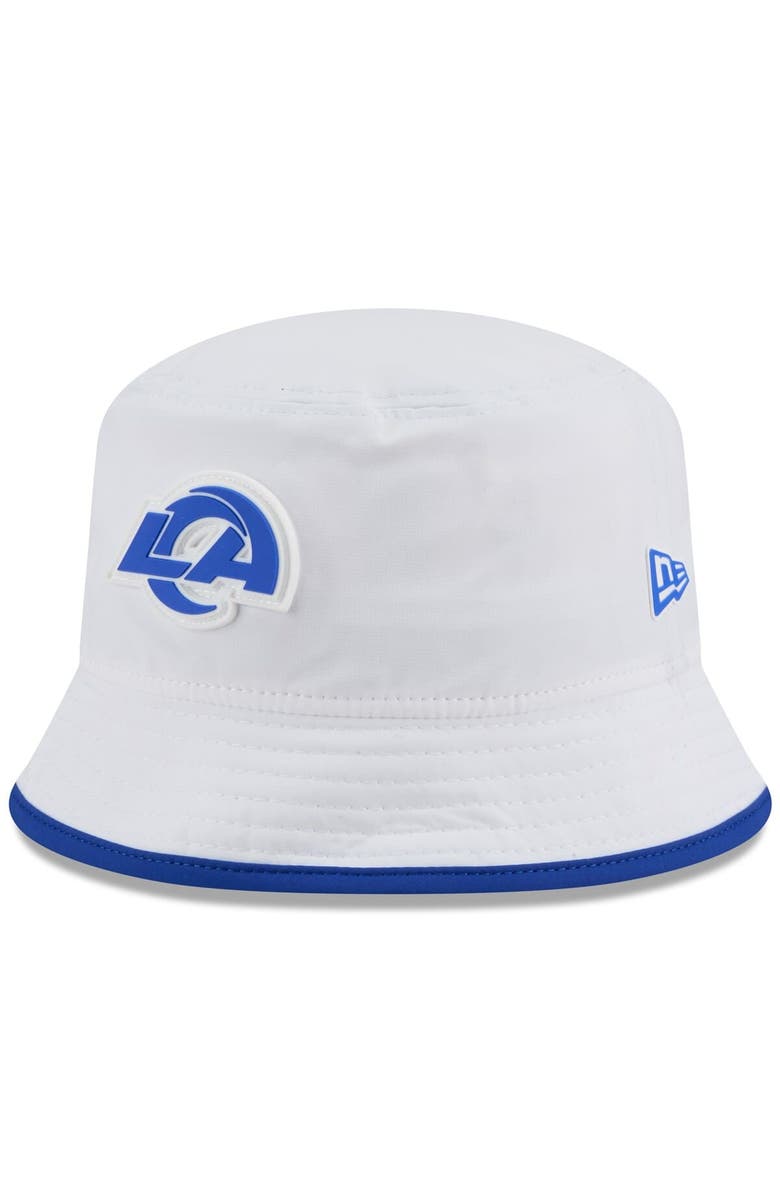 New Era Men's New Era White Los Angeles Rams 2025 NFL Training Camp Stretch Bucket Hat, Main, color, White