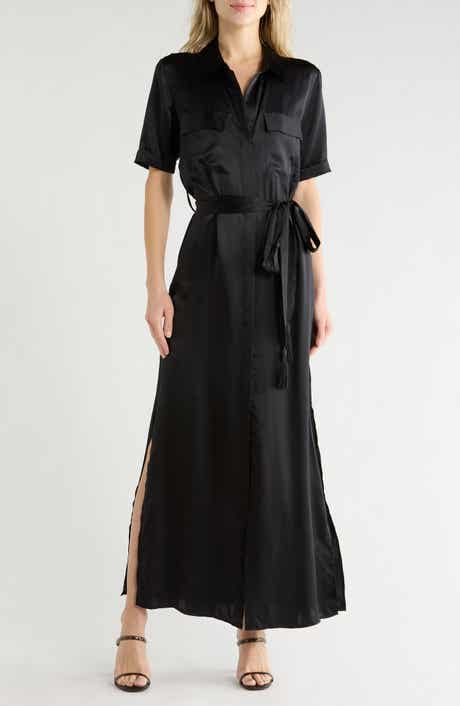 L'AGENCE Klement Silk Shirtdress