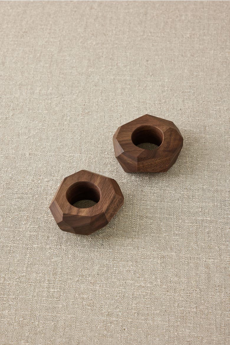 Dor+Kie Black Walnut Napkin Ring, Main, color, Black Walnut