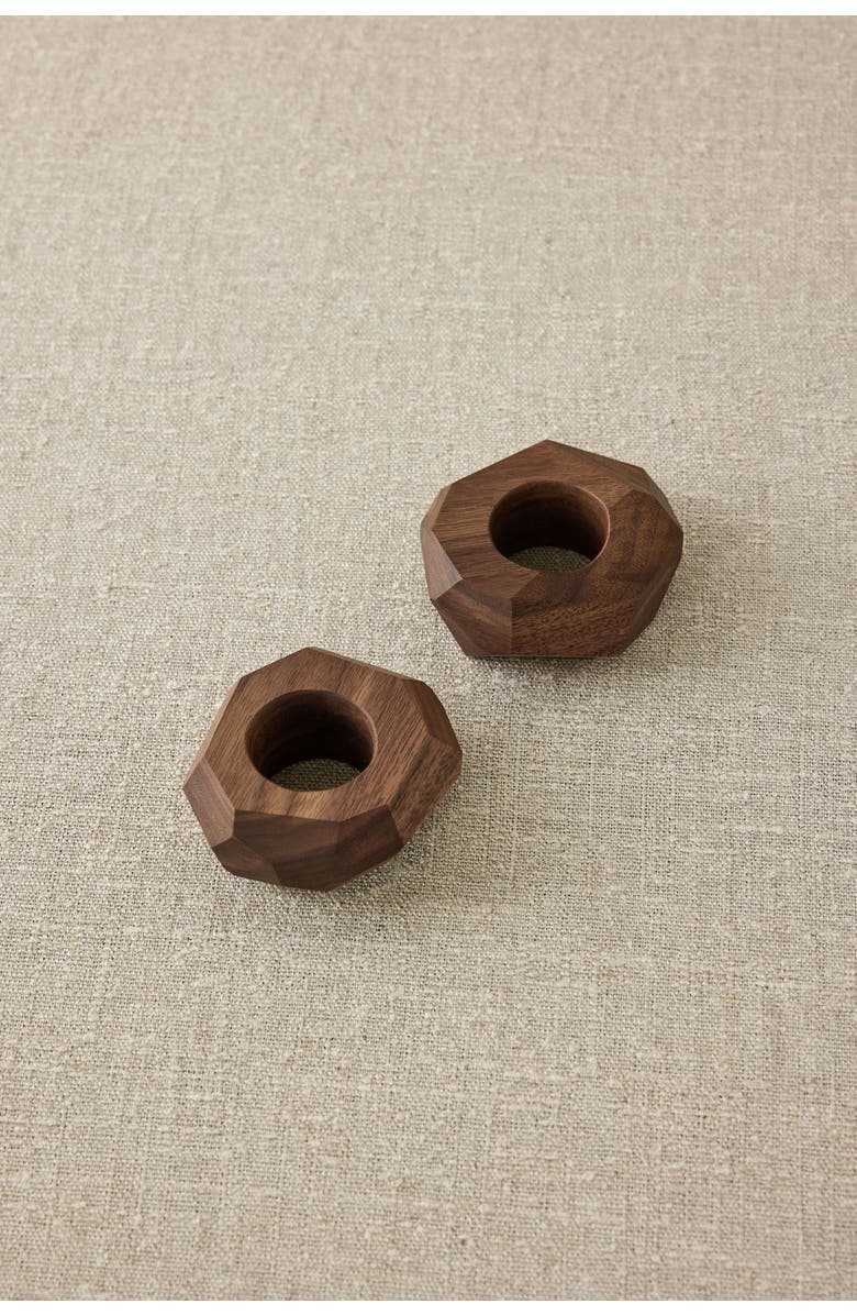 kanju Interiors Dor+Kie Black Walnut Napkin Ring, Main, color, Black Walnut