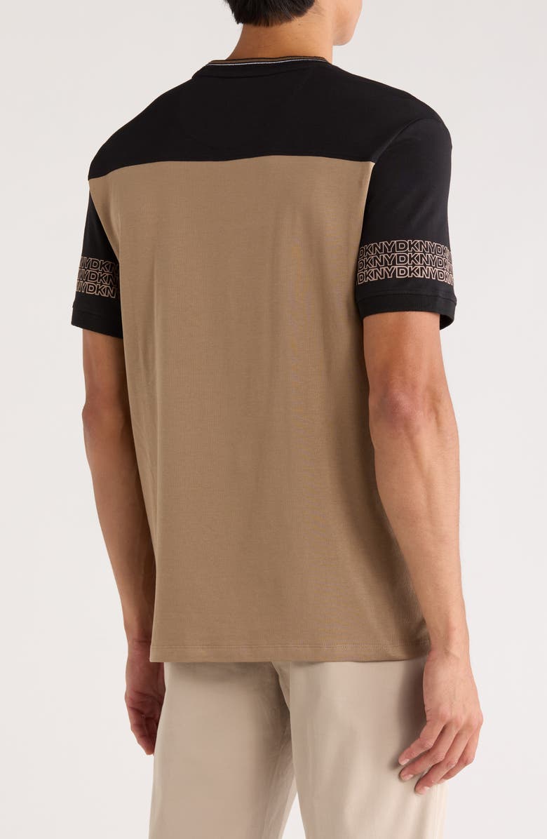 DKNY SPORTSWEAR Like Colorblock Knit T-Shirt, Alternate, color, Black